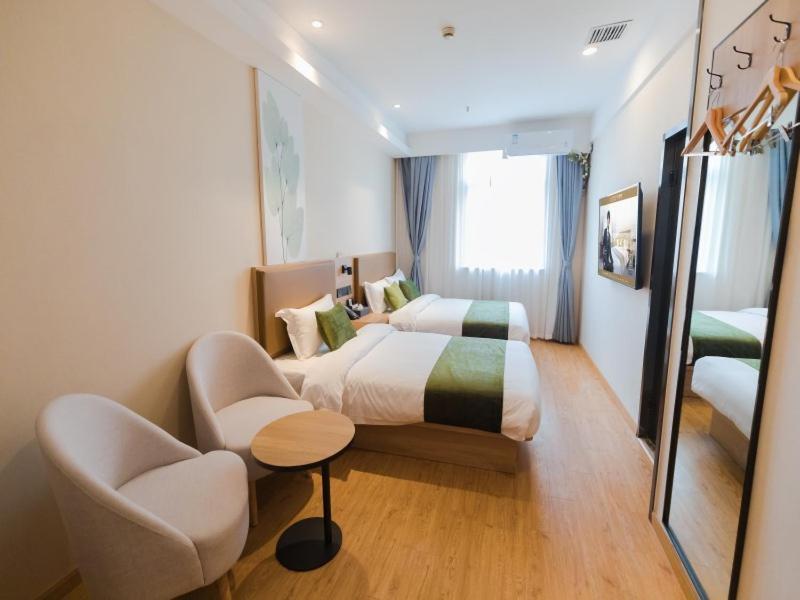 Greentree Inn Shanghai Huangxing Park Subway Station Express Hotel المظهر الخارجي الصورة
